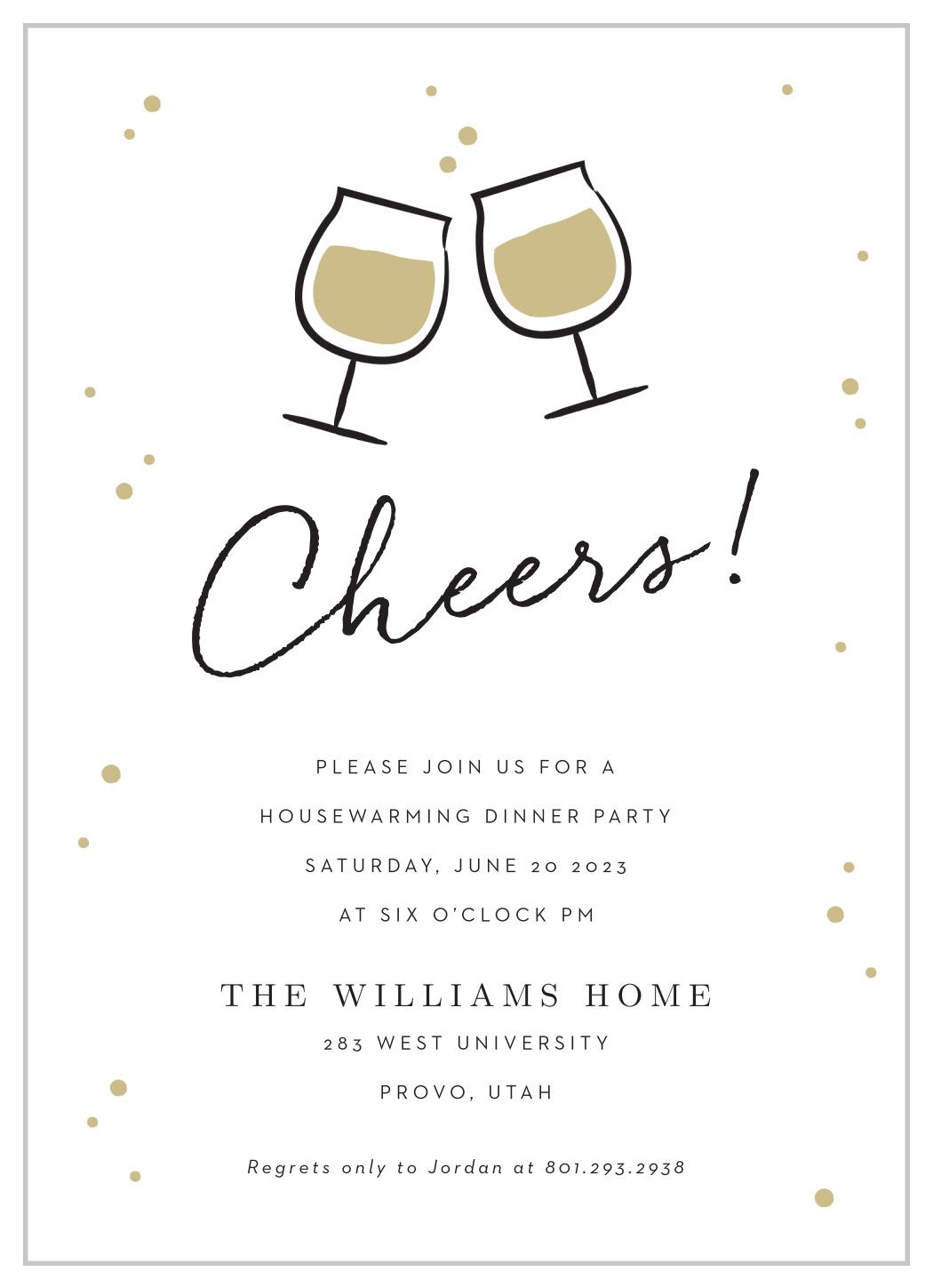 Warm Cheers Housewarming Invitations