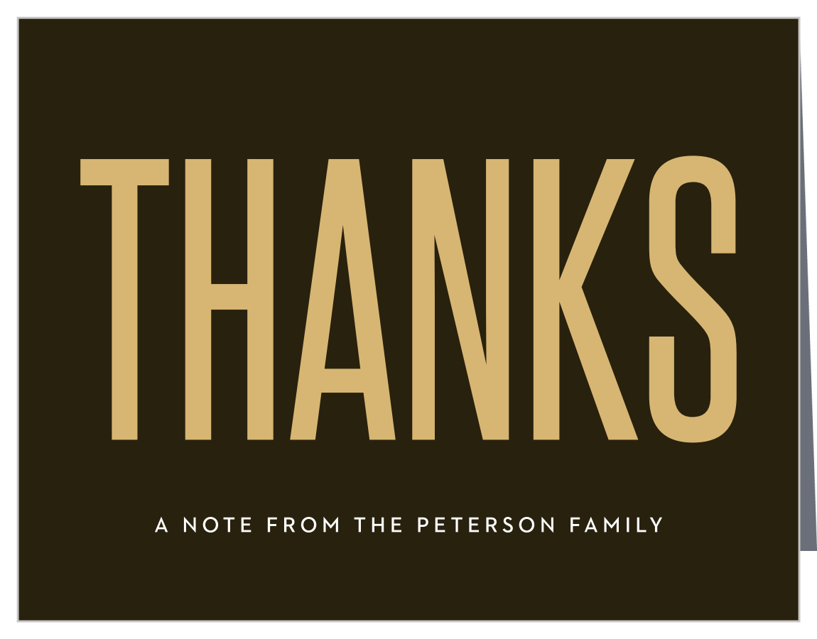 Oversize Type Milestone Birthday Thank You Cards