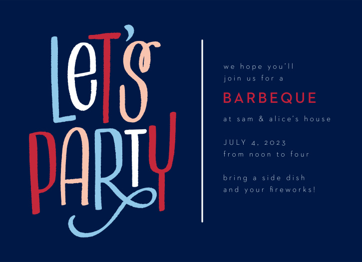 Gather your close friends and family together and get ready to celebrate with our Funky BBQ Party Invitations.