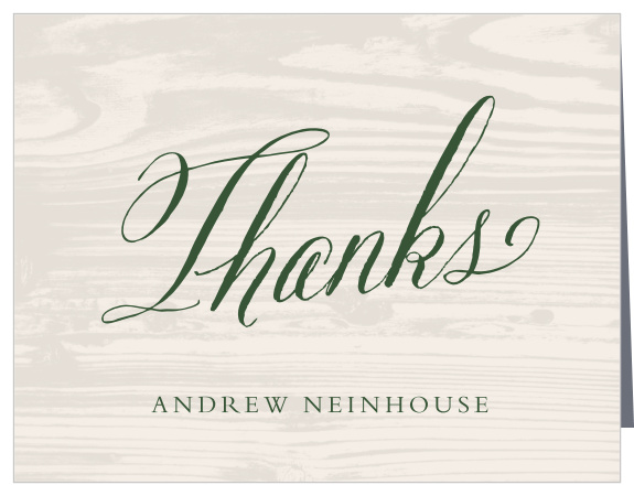 Countryside Woodgrain Retirement Thank You Cards