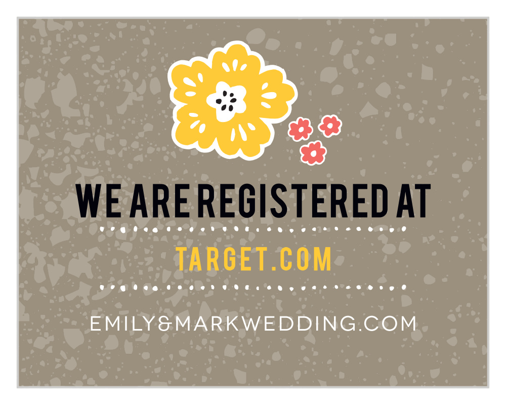Flowering Love Registry Cards