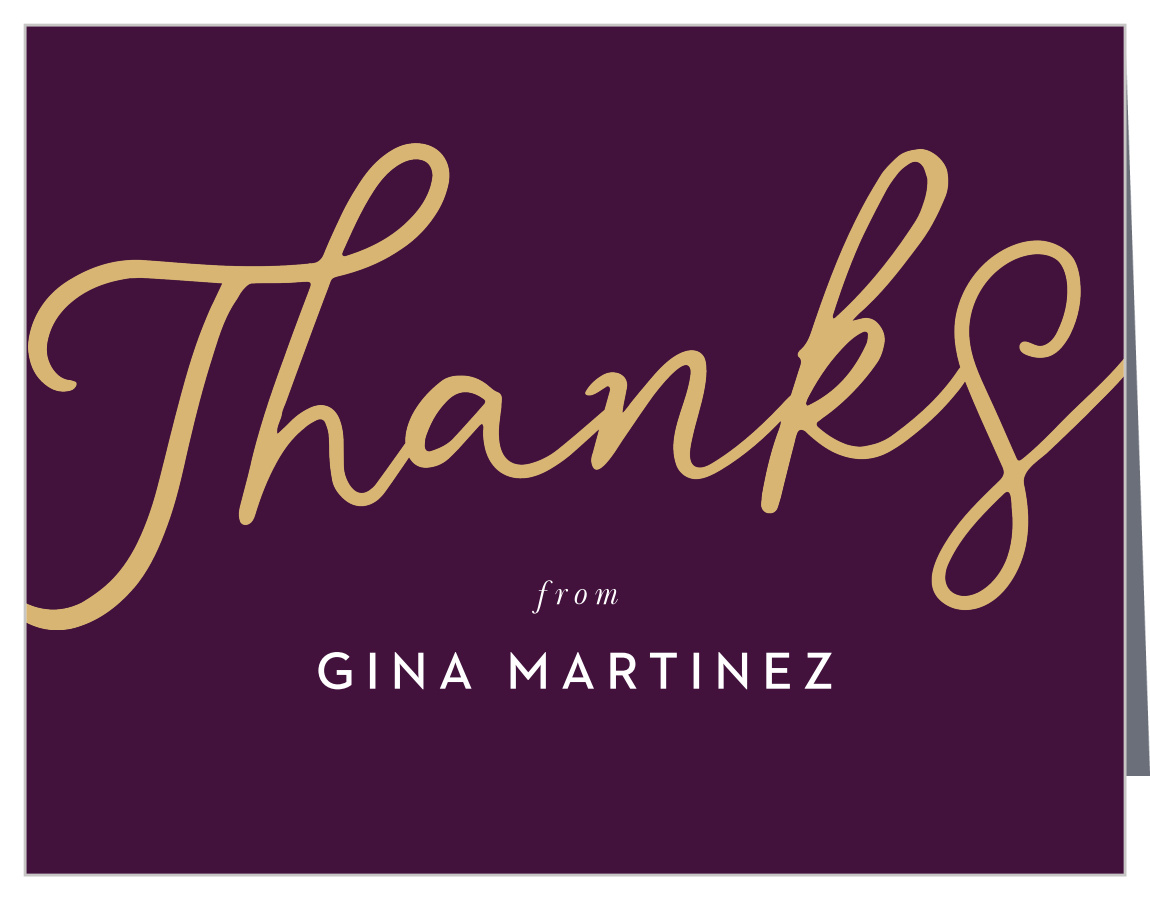 Shiny Surprise Milestone Birthday Thank You Cards