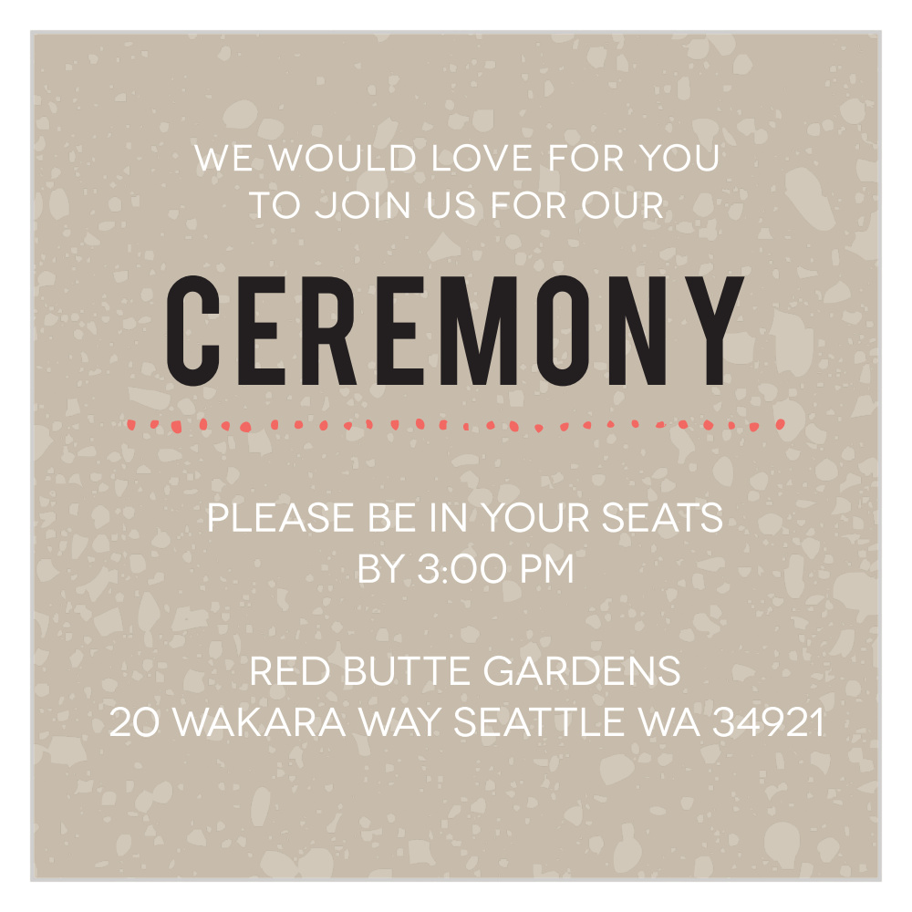 Flowering Love Ceremony Cards