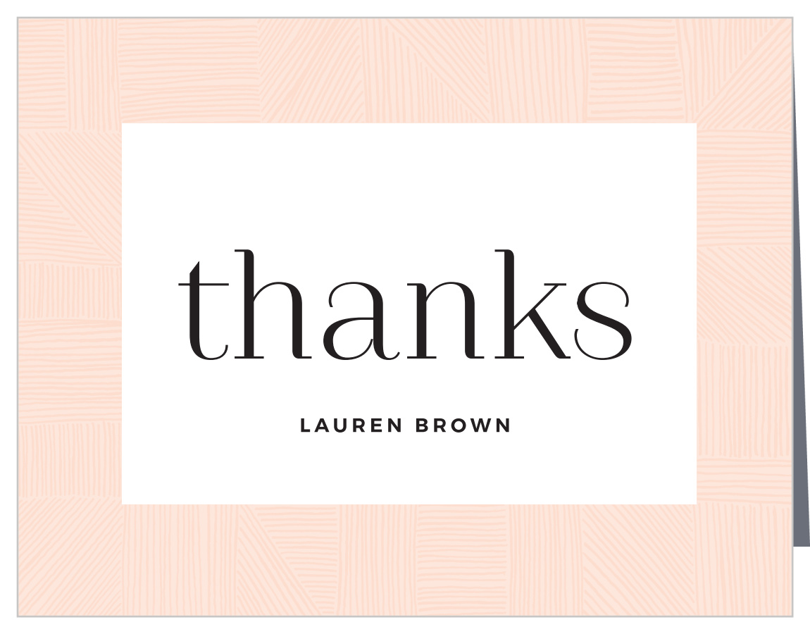 Stacked Lines Milestone Birthday Thank You Cards