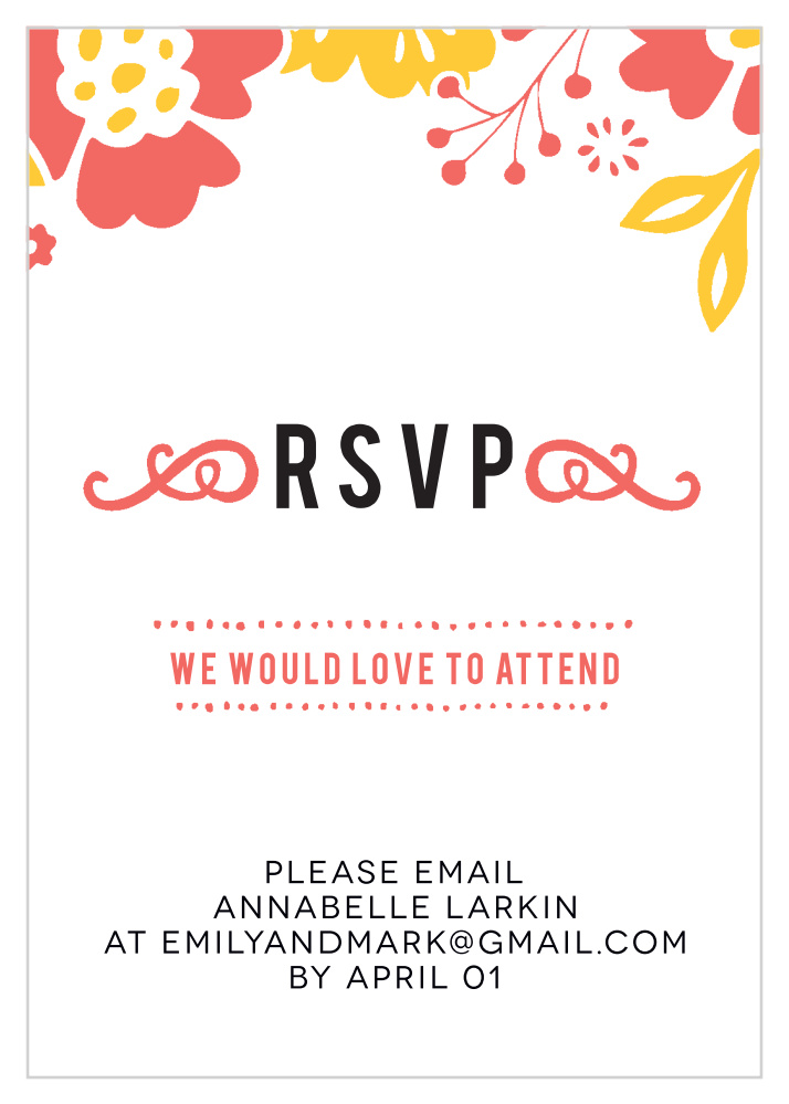 Flowering Love Response Cards