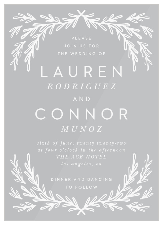 Our Gilded Frame Clear Wedding Invitations are the perfect way to stand out to your guests!