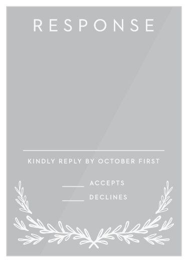 Gilded Frame Clear Response Cards