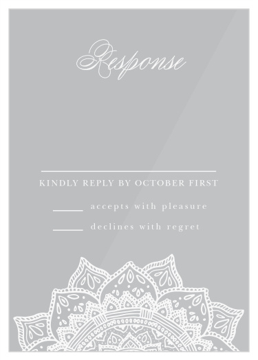 Indian Mandala Clear Response Cards
