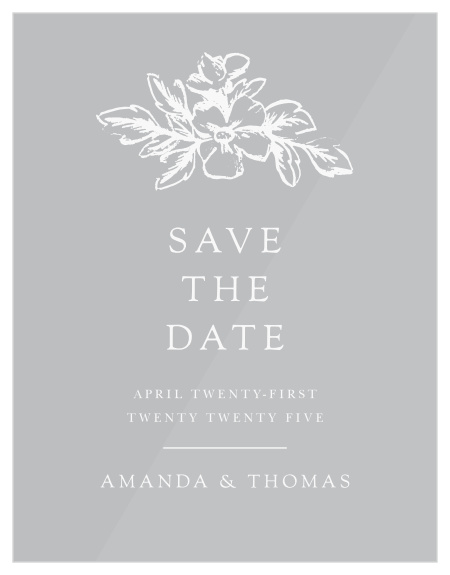 The Soft Morning Clear Save-the-Date Cards are a fun way to announce to all your friends and family that you are going to be having a wedding soon! 