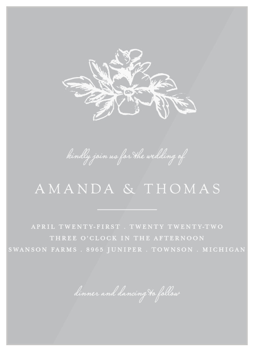 Soft Morning Clear Wedding Invitations