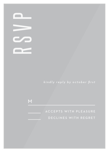 Minimal Print Clear Response Cards