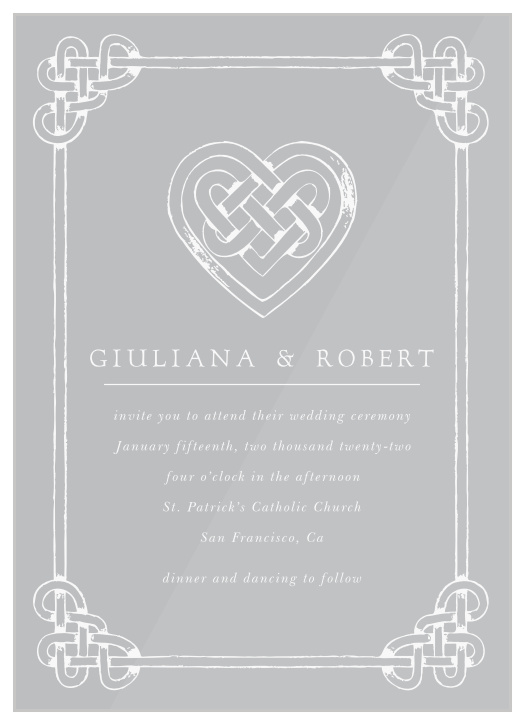 Our Celtic Knot Wedding Invitations are a perfectly charming way to announce the special day that you’ll tie the knot.