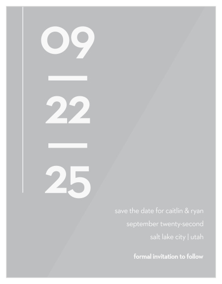 Our Minimal Type Clear Wedding Invitations are a lovely way to inform close friends of your upcoming wedding.