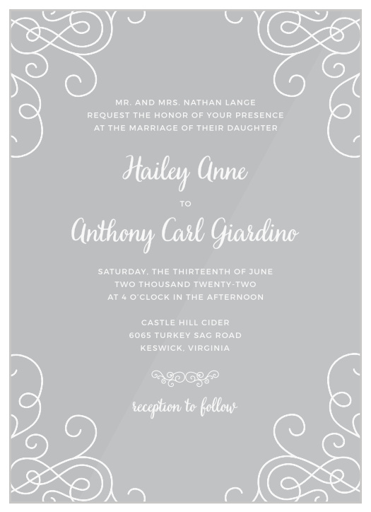 Modern Love Clear Wedding Invitations