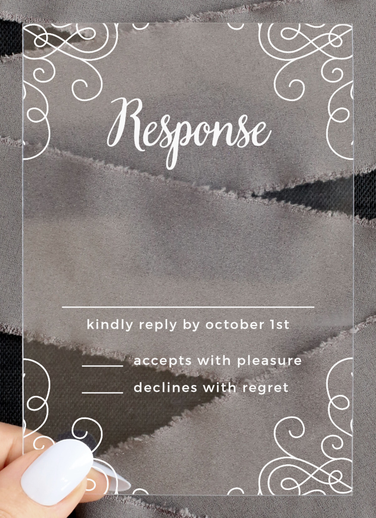 Modern Love Clear Response Cards