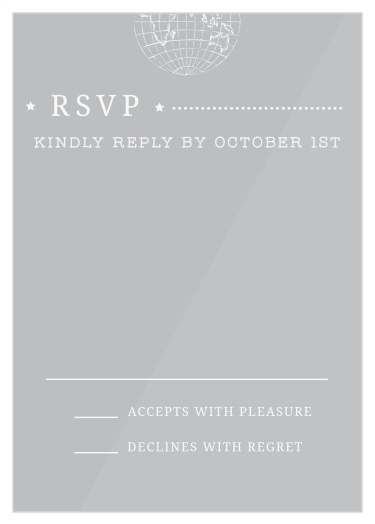 Bon Voyage Clear Response Cards