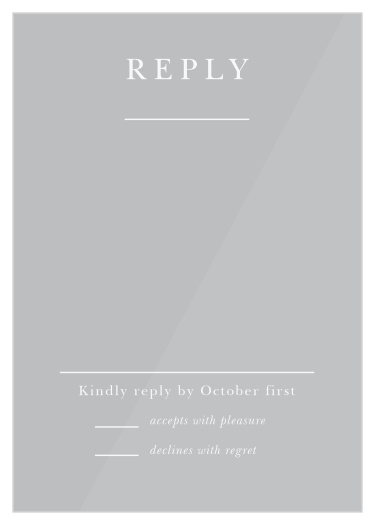Tally up every single loved one with our lovely Indigo Infatuation Clear Response Cards. 