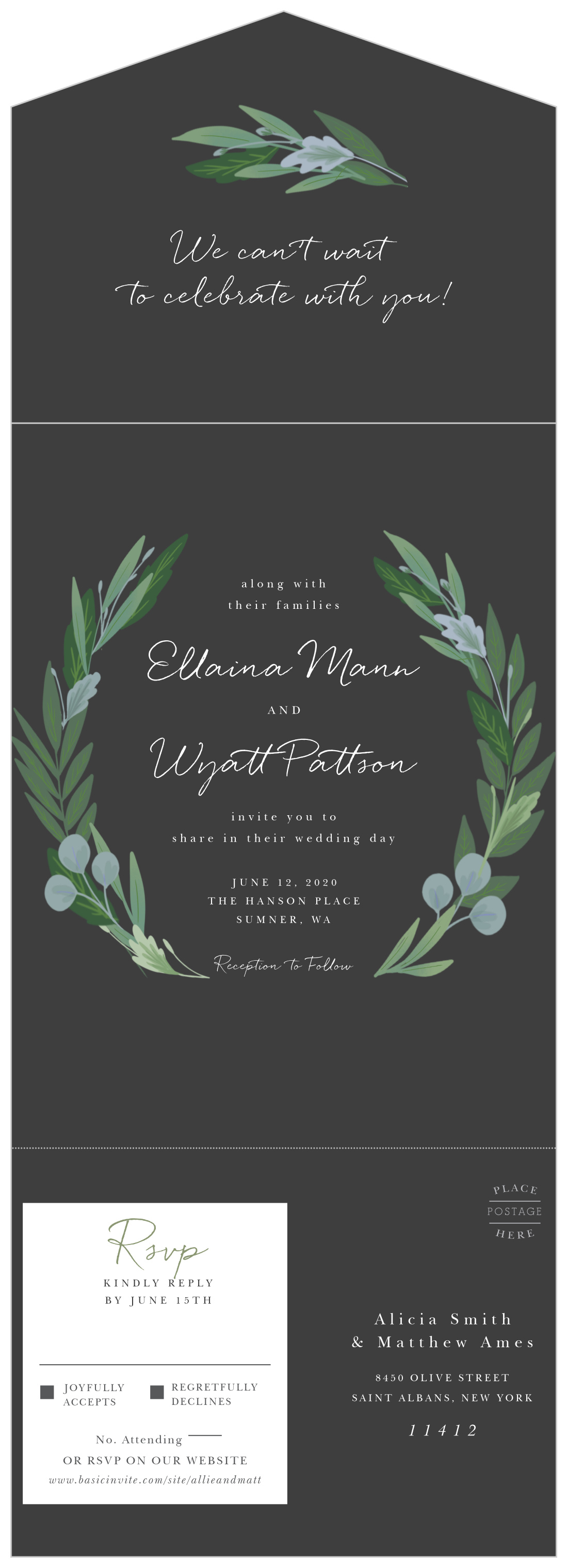 Bloom Abound Seal & Send Wedding Invitations