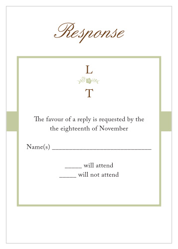 Flowering Border Response Cards