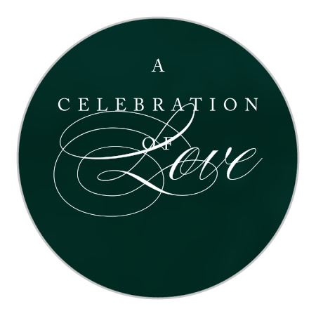 Formal Velveteen Wedding Stickers