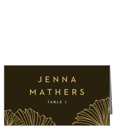 Our Ginkgo Leaves Wedding Place Cards are the perfect mix of formal and vintage to decorate the table placements of your event.