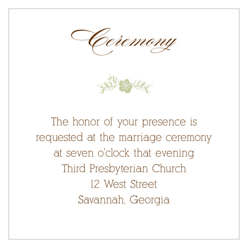 Flowering Border Ceremony Cards