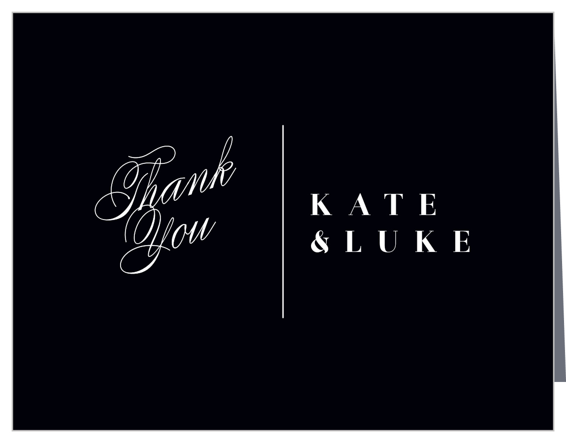 Timeless Romance Wedding Thank You Cards