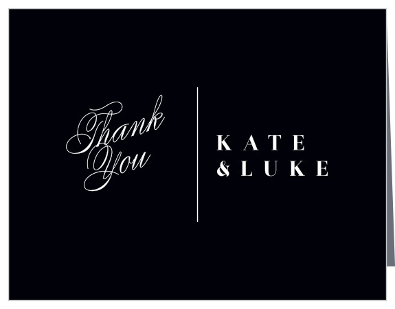 Timeless Romance Wedding Thank You Cards