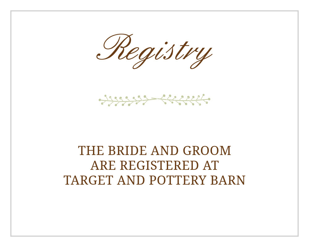 Flowering Border Registry Cards