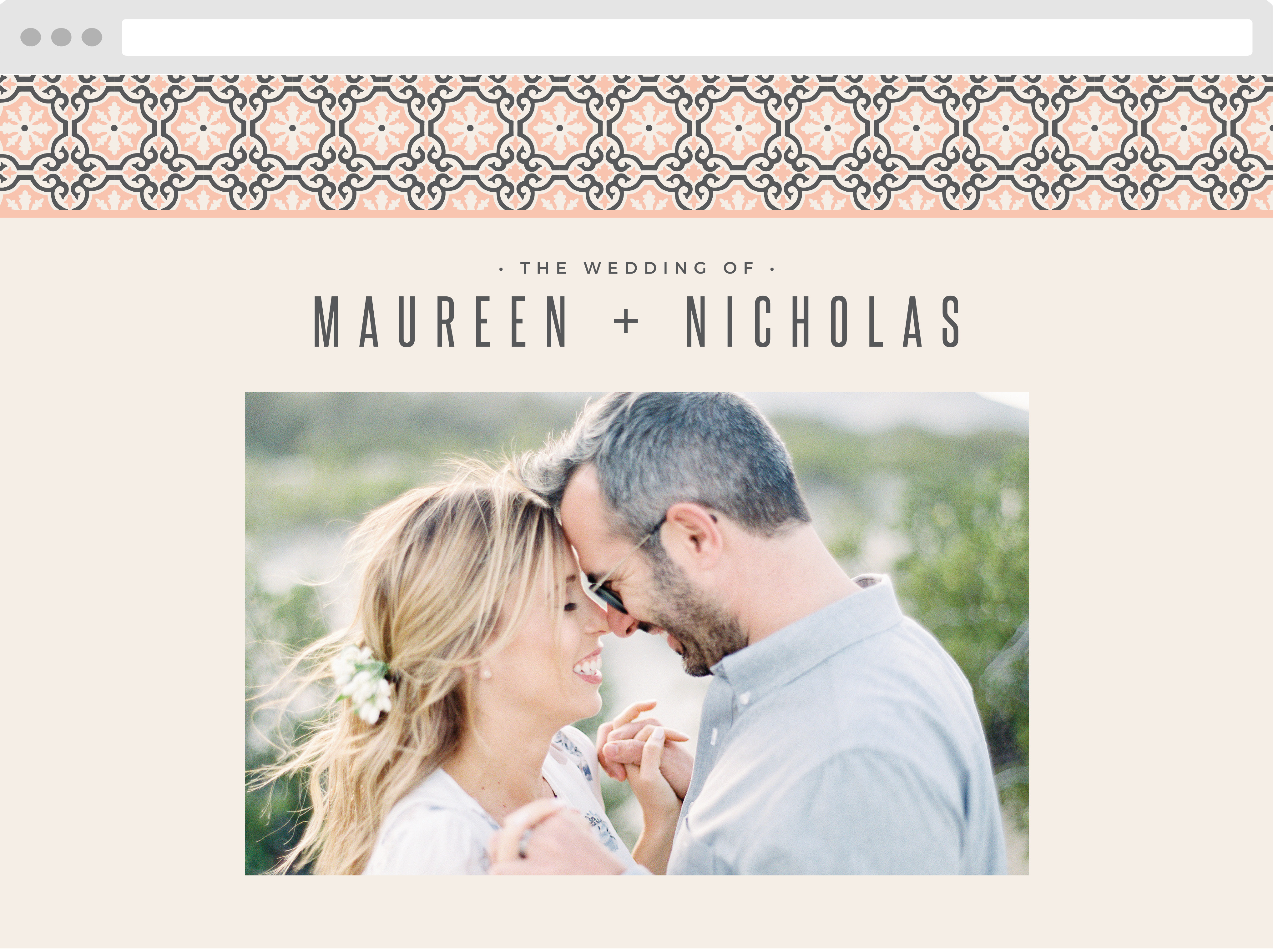 Moroccan Medley Wedding Website