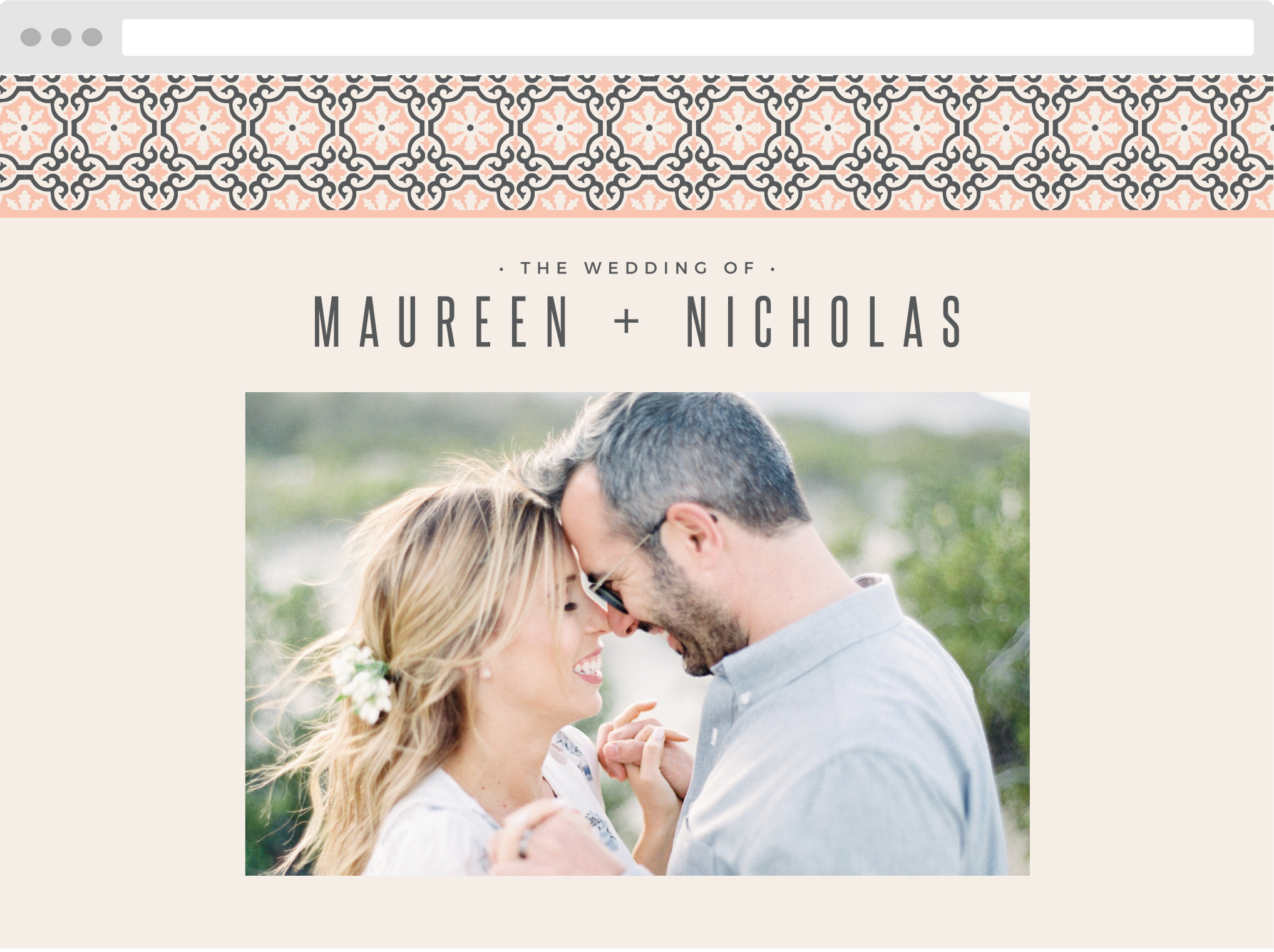 Moroccan Medley Wedding Website