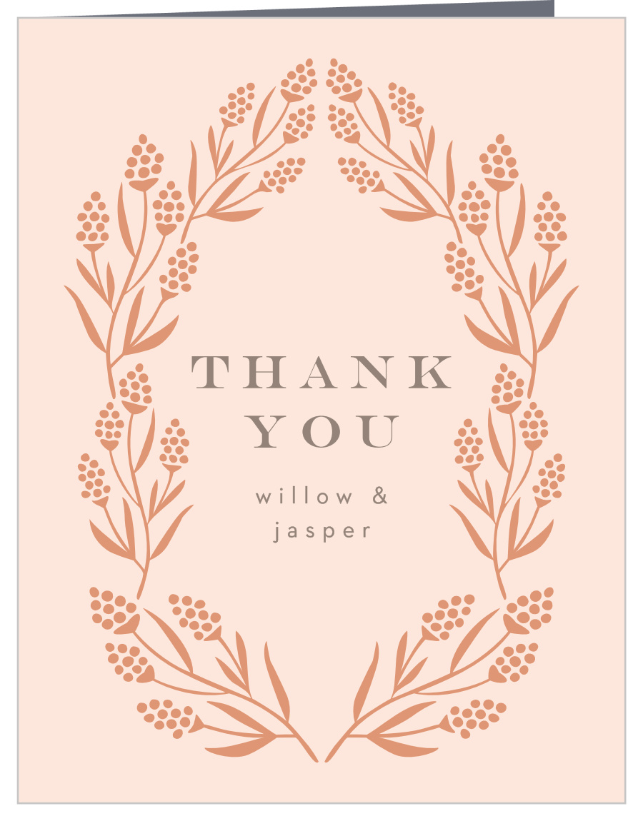 Gilded Hyacinth Wedding Thank You Cards