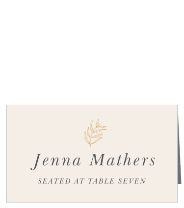 Centered Foliage Place Cards