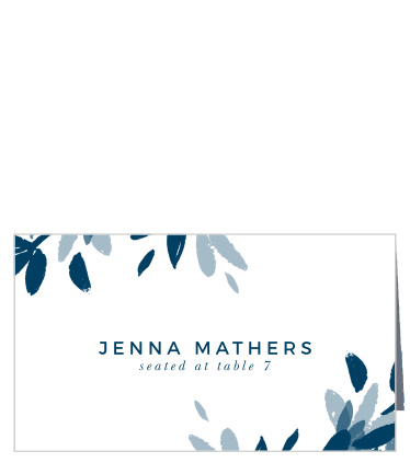 Textured Leaves Place Cards