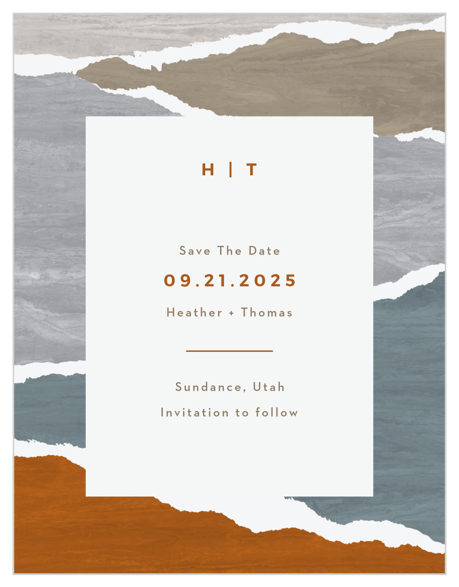 Painted Collage Save the Date Magnets