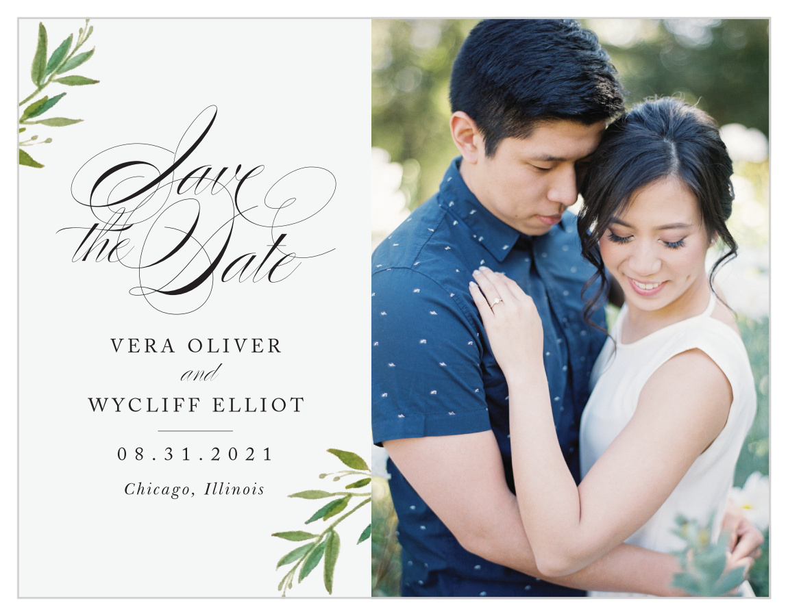 Elegant Vines Save the Date Magnets