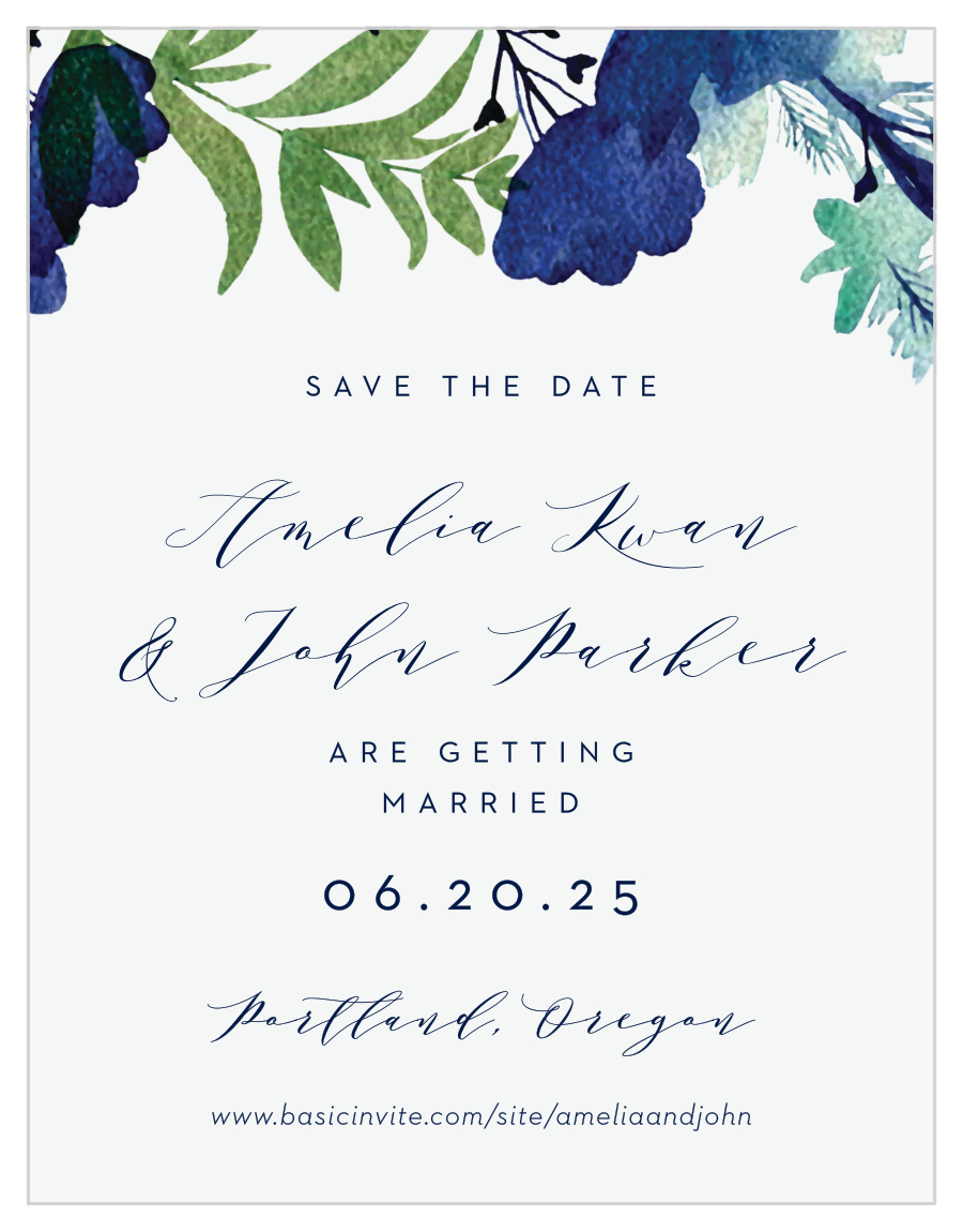 Garden Florals Save the Date Magnets