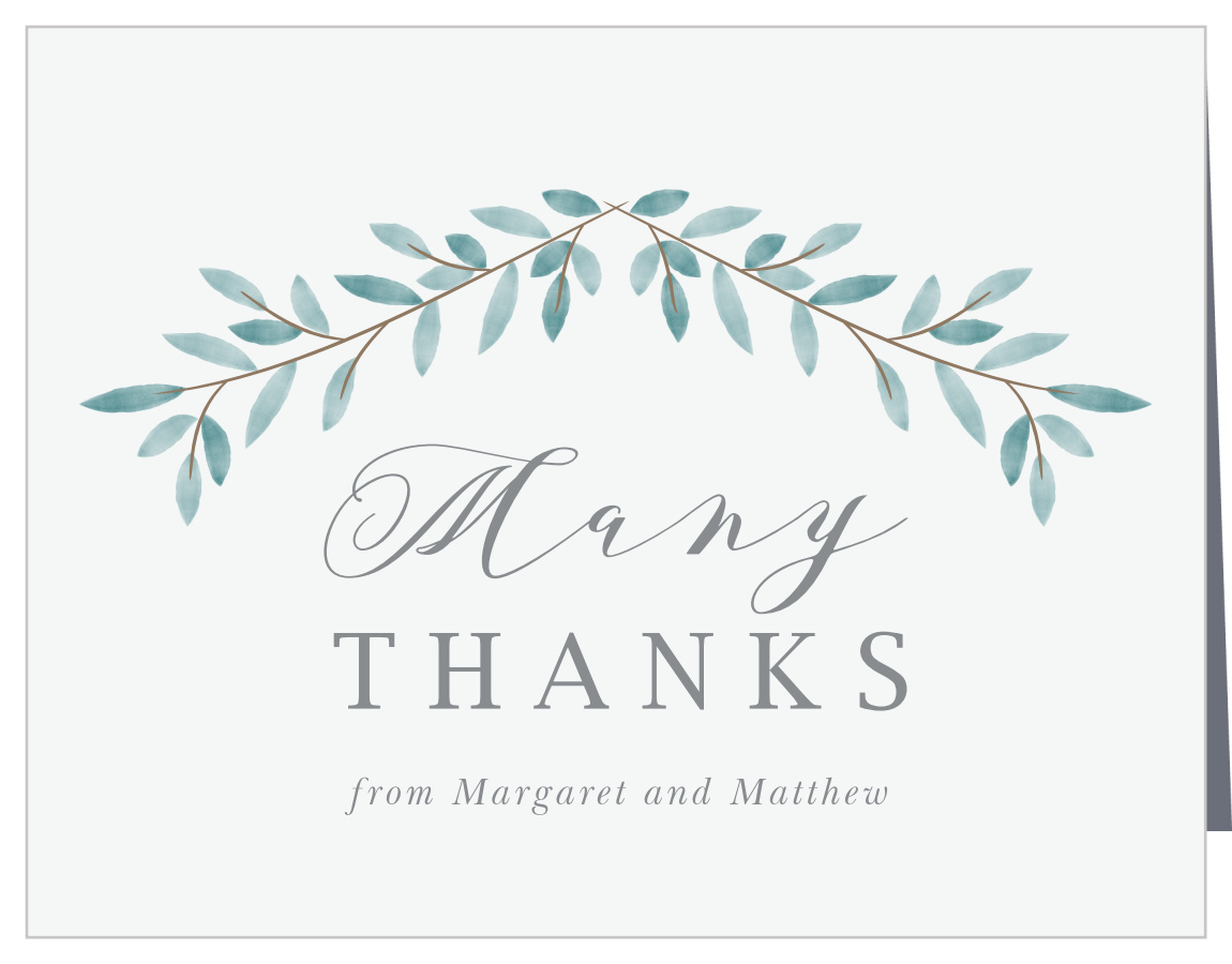 Abundant Branches Wedding Thank You Cards