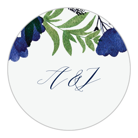 Garden Florals Wedding Stickers