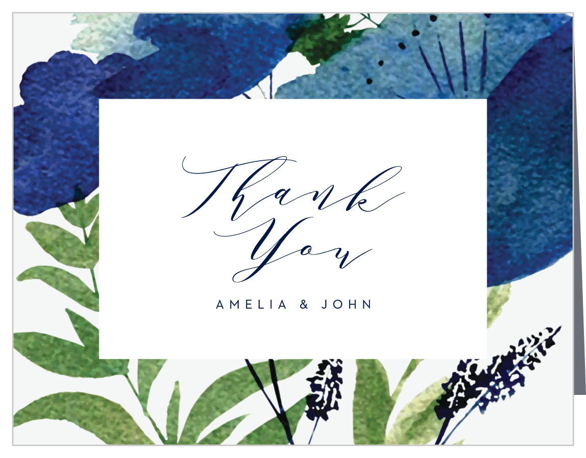 Garden Florals Wedding Thank You Cards