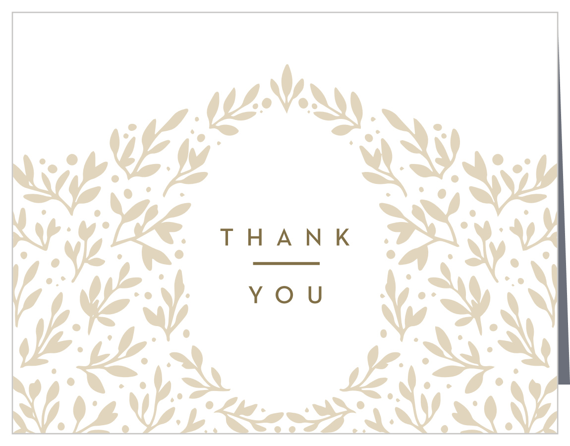 Garden of Greenery Wedding Thank You Cards