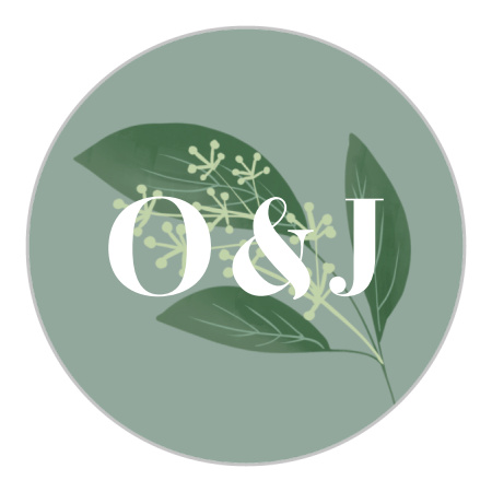 Simple Greenery Wedding Stickers