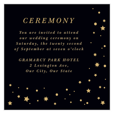 Shining Bright Ceremony Cards