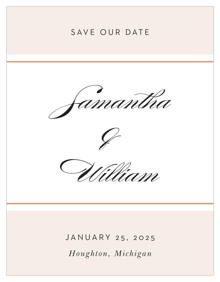 Napoli Mod Save the Date Magnets