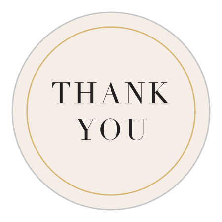Gilded Dots Wedding Stickers