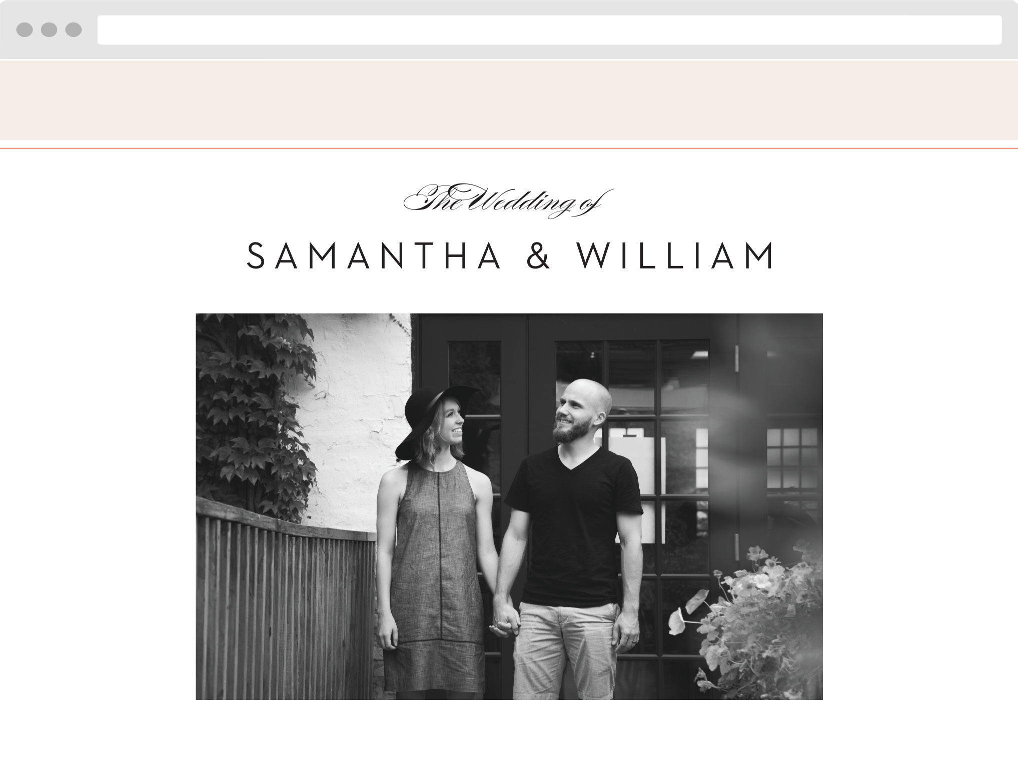 Napoli Mod Wedding Website