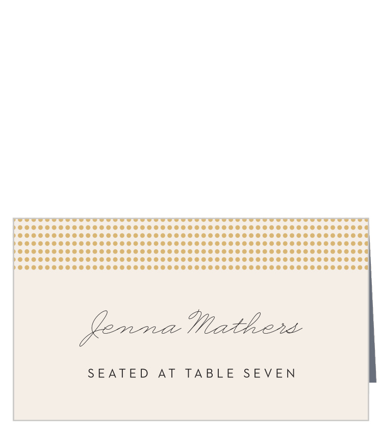 Gilded Dots Place Cards