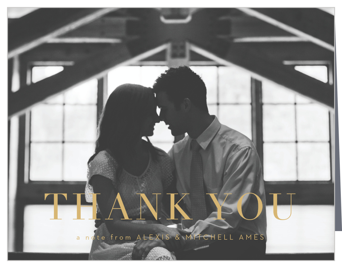 Gilded Dots Wedding Thank You Cards