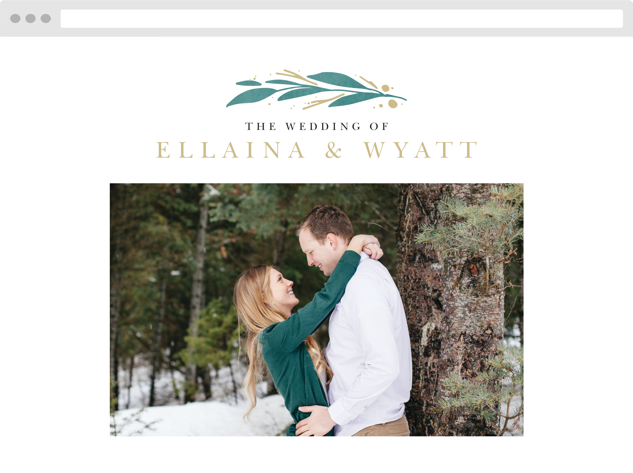 Vignes Vines Wedding Website