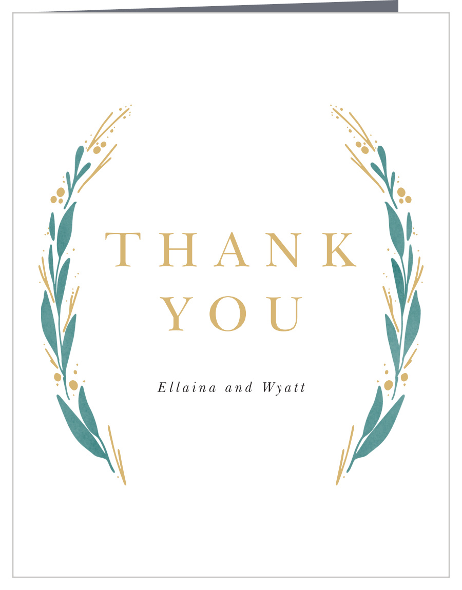 Vignes Vines Wedding Thank You Cards